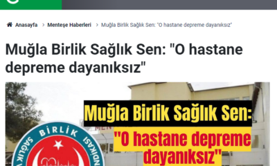 O hastane Depreme Dayanıksız