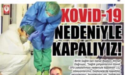 Kovit 19 Nedeniyle Kapalıyız.