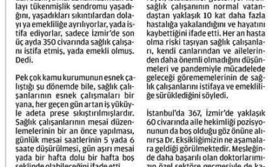 Sağlık Çalışanları Emekli Oluyor İstifa ediyor.