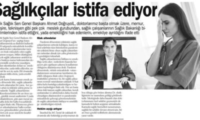 Sağlıkçılar İstifa Ediyor