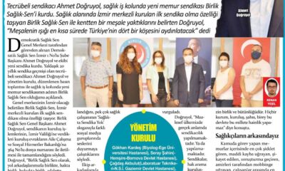 Sağlıkçıların Yeni Sendikası İzmirli.