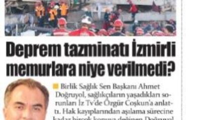 Deprem Tazminatı İzmirli Memurlara Neden Verilmedi