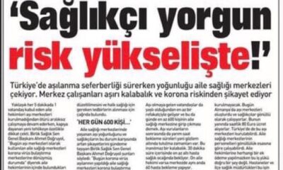 Sağlıkçı Yorgun Risk Yükselişte