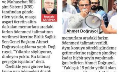 Asgari ücretin altında kalan memura fark