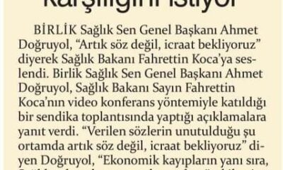 Sağlıkçılar Emeğinin Karşılığını İstiyor