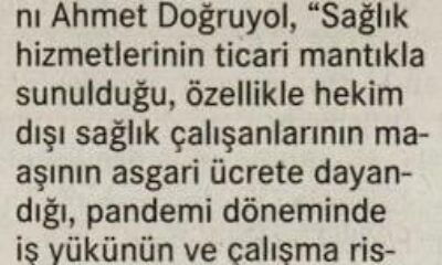 Sağlıkçılar İcraat İstiyor.