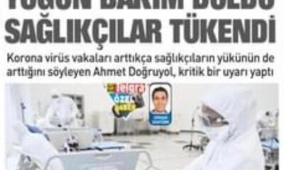 Yoğun Bakımlar Doldu Sağlıkçılar Tükendi.