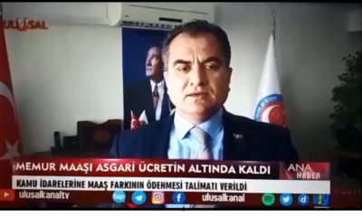 Ahmet Doğruyol Memur Maaşları asgari ücrete dayandı.