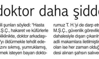 Tepecikte İki Doktor Daha Şiddet Kurbanı Oldu.