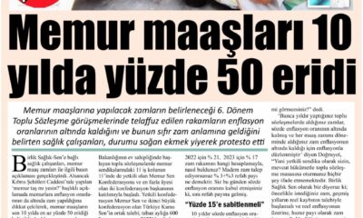 Memur Maaşları 10 Yılda Yüzde  50 Eridi.