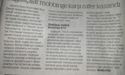Sağlıkçılar Mobbinge Karşı Zafer Kazandılar