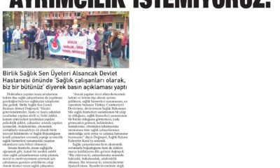 Ayrımcılık İstemiyoruz.