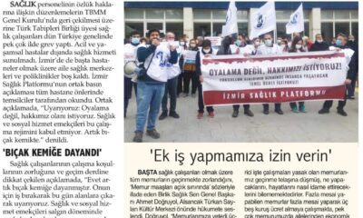 Sağlıkçılardan Beyaz Uyarı
