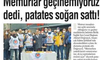 Memurlar geçinemiyoruz dedi, patates soğan sattı!