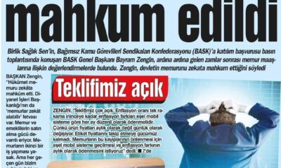 Memur zekata mahkum edildi