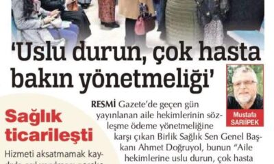 Uslu durun çok hasta bakın yönetmeliği