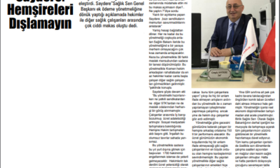 Hemşireleri Dışlamayın