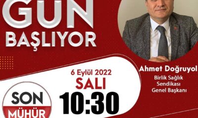 Doğruyol Gün Başlıyor Proğramında Sağlık Çalışanlarının Sorunlarını Değerlendirdi.