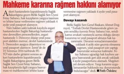 Mahkeme kkararına rağmen hakkını alamıyor.