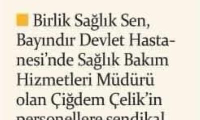 Sendikal Baskı Davalık Oldu.