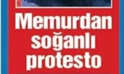 Memurdan soğanlı protesto
