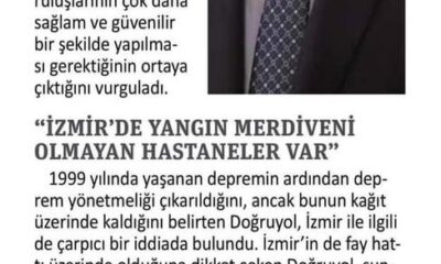 İzmir’deki sağlık tesislerinin % 75- 80’i çürük