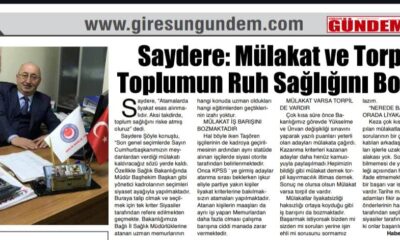 SAYDERE:Mülakat ve Torpil Toplumun Ruh Sağlığını Bozdu