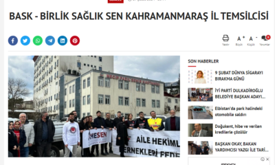 Birlik Sağlık Sen Kahramanmaraş İl Temsilcisi