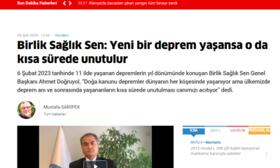 Yeni Bir Deprem Yaşansa Oda Kısa Sürede Unutulur