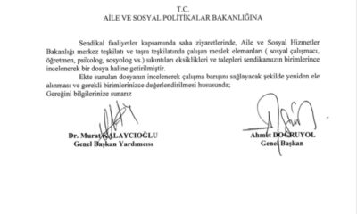 Sosyal Çalışmacıların Sorunlarını Bakanlığa İlettik.