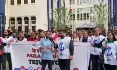 Ege Üniversitesindeki Sağlık Çalılanlarımız Hakları İçin Meydanlara İndiler