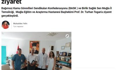 Birlik Sağlık Senden Başhekim Turhan Togana Ziyaret