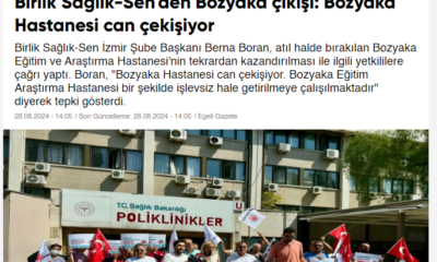 Bozyaka Hastanesi Can Cekişiyor