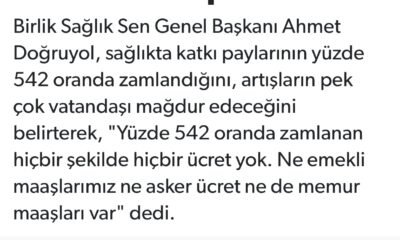 Sağlıkta Katkı Paylarının artmasına Tepki