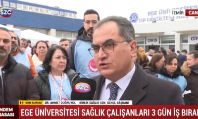 EGE ÜNİVERSİTESİ’NDE ”YETERSİZ TEŞVİK” EYLEMİ.