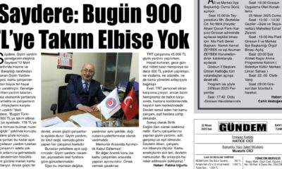 Saydere :Bugün 900TL’ ye Takım Elbise Yok