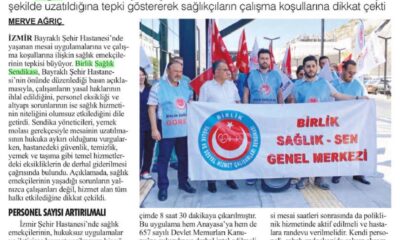 Şehir Hastenesi’nde mesai saatleri hukuksuz uzatılıyor