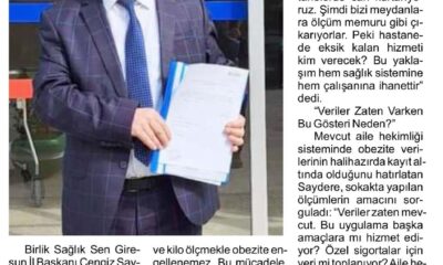 Boy Kilo Ölçerek Değil Sofrada Mücadele Edilir