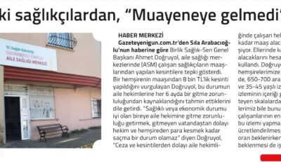Muayeneye Gelmedi Kesintisi