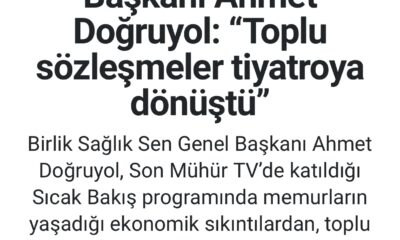 Toplu Sözleşmeler Tiyatroya Döndü.