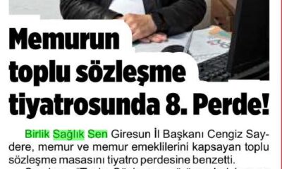 Memurun toplu sözleşme tiyatrosunda 8. perde