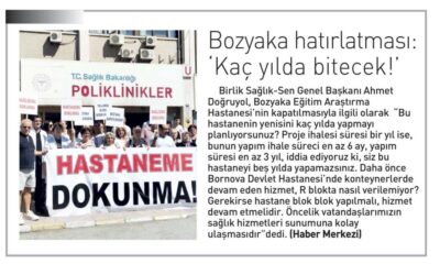 Bozyaka Hatırlatması Kaç Yılda Bitecek