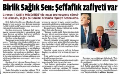 Şeffaflık Zafiyeti Var