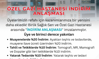 Özel Gazi Hastanesi İndirim Anlaşması