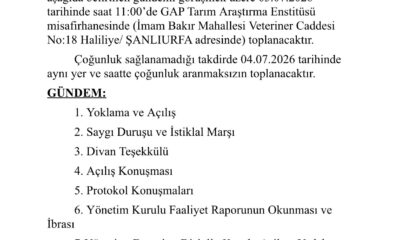 BİRLİK SAĞLIK SEN Anadolu Güney Şubesi Genel Kurul İlanı.