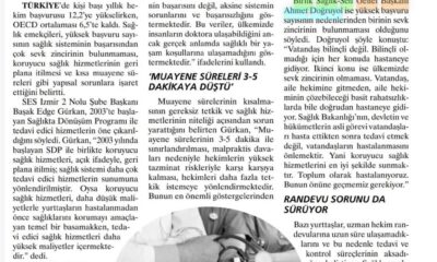Hekime başvuru artıyor, koruyucu sağlık geriliyor