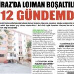 KİRAZ’DA LOJMAN BOŞALTILDI, 112 GÜNDEMDE