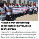 Hastanelerde şiddet :Darp edilene işten çıkarma, itiraz edene sürgün